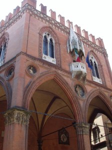Bologna's Chamber of Commerce where the recipes for tortellini and tagliatelle are guarded.