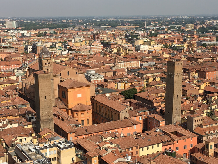 climbing the Asinelli Tower