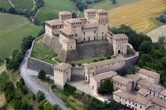 Castle of Torrechiara Parma Italy