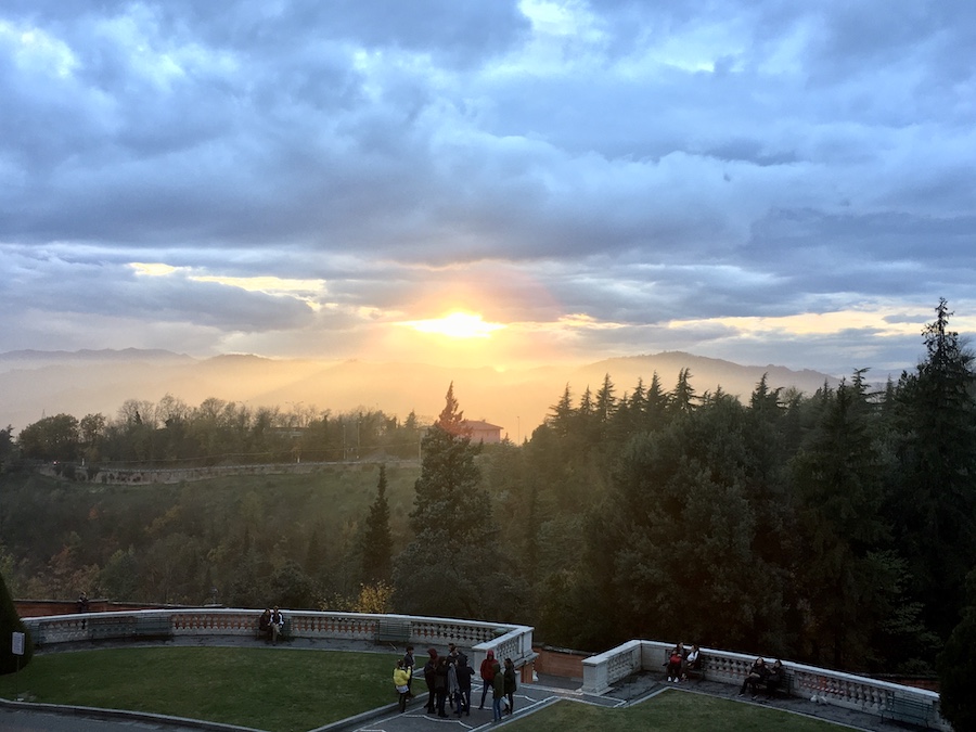 Sunset in the Bologna hills